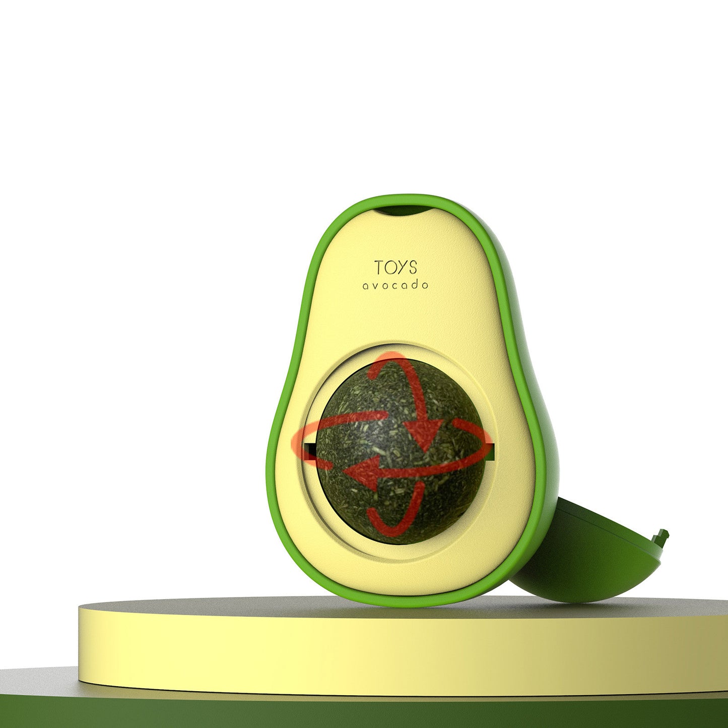 Avocado Cat 360 Rotating Ball