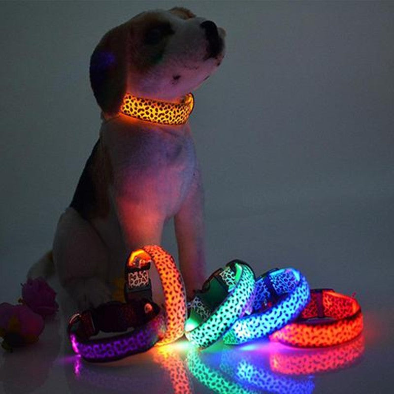 LED Leopard Pet Collar