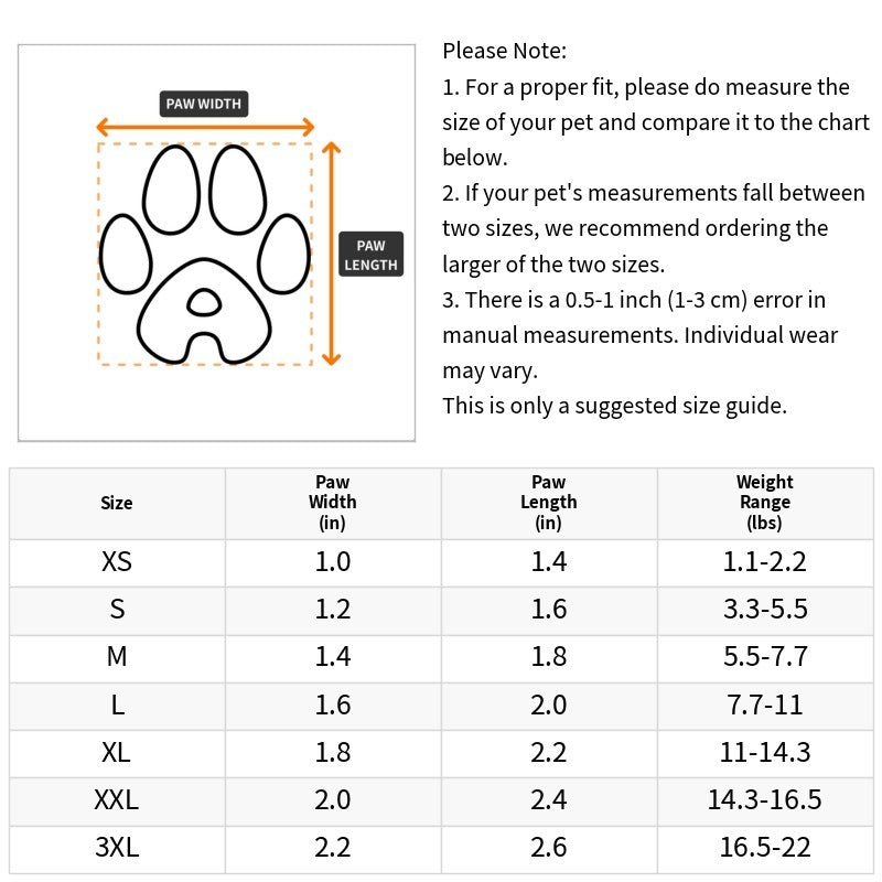 4pcs Dog Shoes; Large Pet Waterproof Chihuahua Anti-slip Boots Puppy Cat Socks Botas S/M/L/XL