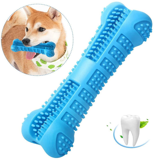 Chew Toy Stick Dog Toothbrush with Toothpaste Reservoir Natural Rubber Dog Dental Chews Care Dog Toys Bone for Pet Teeth Cleaning